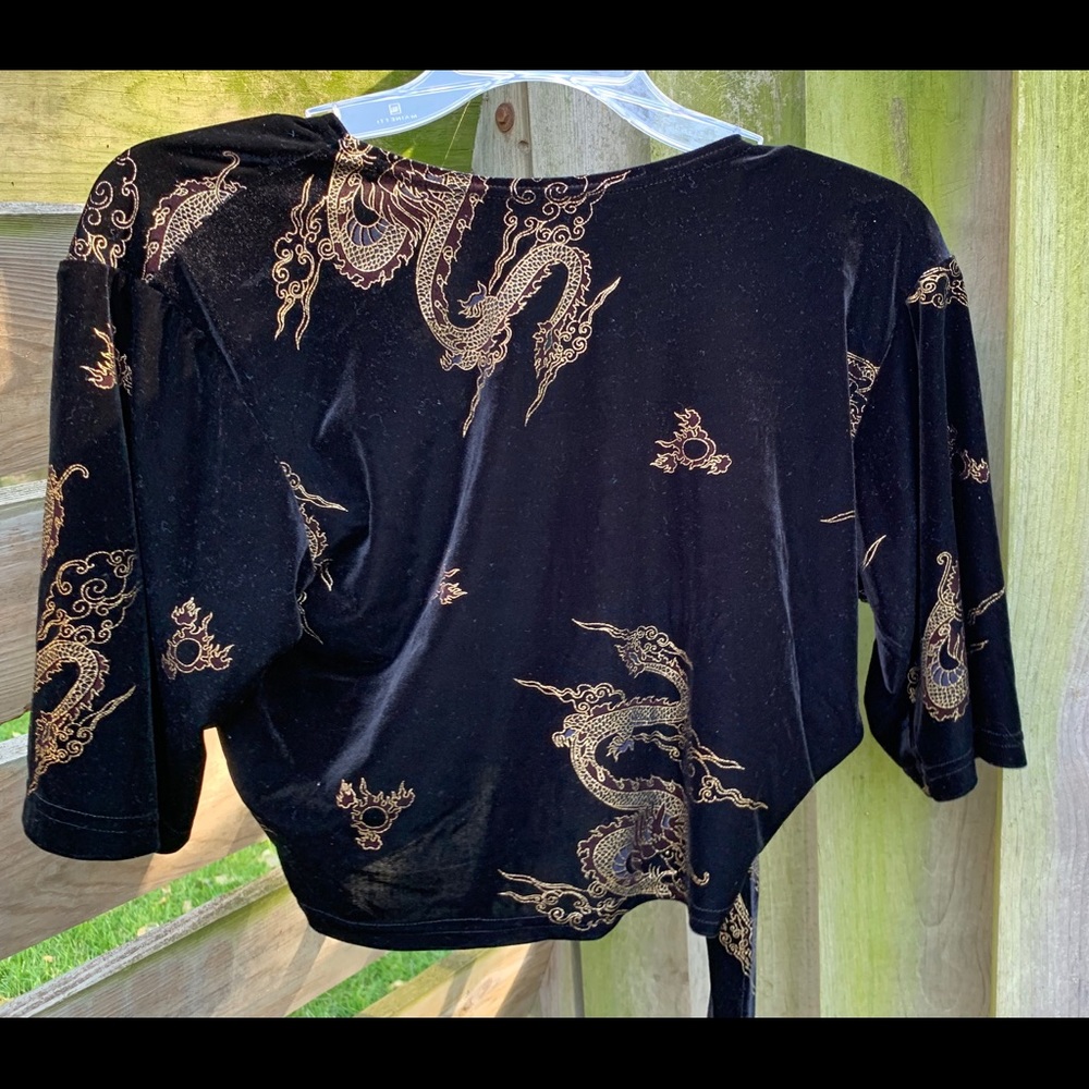 Velveteen Wrap Dance Top and Harem Pants